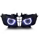 043 Headlamp Front Lights Fit Honda Cbr600Rr 2013 2014 2015 2016 Angel Halo Eyes Hid Kit